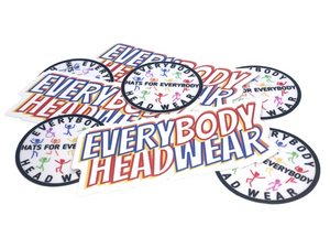 Everybody Headwear Round Die Cut Stickers